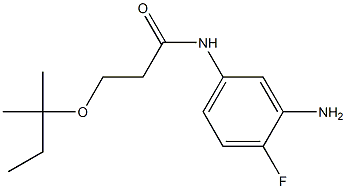 N-(3-amino-4-fluorophenyl)-3-[(2-methylbutan-2-yl)oxy]propanamide