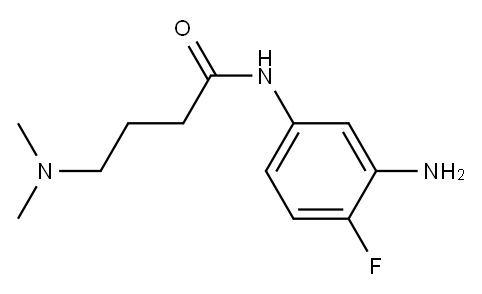 N-(3-amino-4-fluorophenyl)-4-(dimethylamino)butanamide Structure