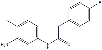 N-(3-amino-4-methylphenyl)-2-(4-fluorophenyl)acetamide Structure