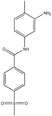 N-(3-amino-4-methylphenyl)-4-methanesulfonylbenzamide Structure
