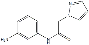 N-(3-aminophenyl)-2-(1H-pyrazol-1-yl)acetamide Structure
