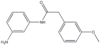 N-(3-aminophenyl)-2-(3-methoxyphenyl)acetamide Struktur