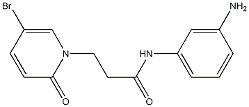 N-(3-aminophenyl)-3-(5-bromo-2-oxo-1,2-dihydropyridin-1-yl)propanamide