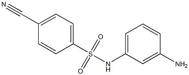 N-(3-aminophenyl)-4-cyanobenzene-1-sulfonamide Struktur