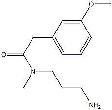 N-(3-aminopropyl)-2-(3-methoxyphenyl)-N-methylacetamide Structure