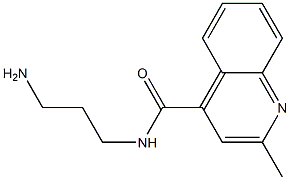 N-(3-aminopropyl)-2-methylquinoline-4-carboxamide Structure