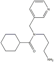 N-(3-aminopropyl)-N-(pyridin-3-ylmethyl)cyclohexanecarboxamide