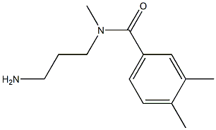 N-(3-aminopropyl)-N,3,4-trimethylbenzamide Struktur