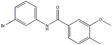 N-(3-bromophenyl)-3-methoxy-4-methylbenzamide Struktur