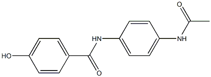 N-(4-acetamidophenyl)-4-hydroxybenzamide Structure