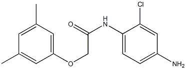 N-(4-amino-2-chlorophenyl)-2-(3,5-dimethylphenoxy)acetamide Struktur