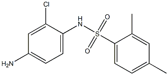 N-(4-amino-2-chlorophenyl)-2,4-dimethylbenzene-1-sulfonamide Structure