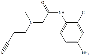 N-(4-amino-2-chlorophenyl)-2-[(2-cyanoethyl)(methyl)amino]acetamide
