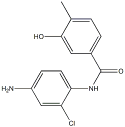 N-(4-amino-2-chlorophenyl)-3-hydroxy-4-methylbenzamide Struktur