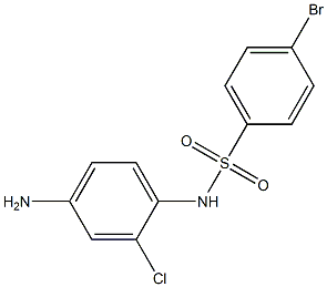 N-(4-amino-2-chlorophenyl)-4-bromobenzene-1-sulfonamide Struktur