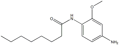 N-(4-amino-2-methoxyphenyl)octanamide Struktur