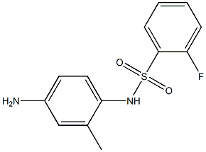 N-(4-amino-2-methylphenyl)-2-fluorobenzenesulfonamide Struktur