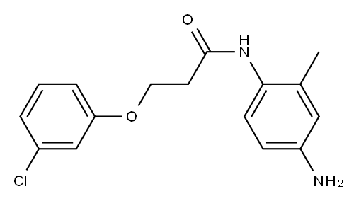 N-(4-amino-2-methylphenyl)-3-(3-chlorophenoxy)propanamide