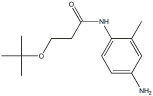 N-(4-amino-2-methylphenyl)-3-(tert-butoxy)propanamide Struktur