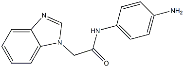 N-(4-aminophenyl)-2-(1H-benzimidazol-1-yl)acetamide 结构式