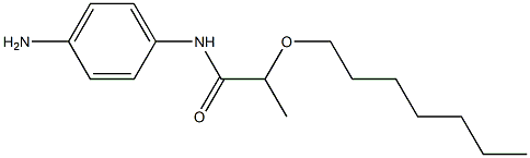 N-(4-aminophenyl)-2-(heptyloxy)propanamide Struktur