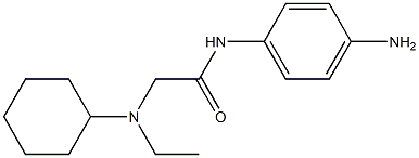 N-(4-aminophenyl)-2-[cyclohexyl(ethyl)amino]acetamide Structure