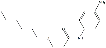 N-(4-aminophenyl)-3-(hexyloxy)propanamide Struktur
