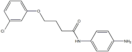 N-(4-aminophenyl)-4-(3-chlorophenoxy)butanamide Struktur