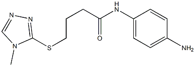 N-(4-aminophenyl)-4-[(4-methyl-4H-1,2,4-triazol-3-yl)sulfanyl]butanamide Structure