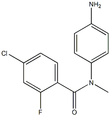 N-(4-aminophenyl)-4-chloro-2-fluoro-N-methylbenzamide Structure