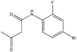 N-(4-bromo-2-fluorophenyl)-3-oxobutanamide Structure