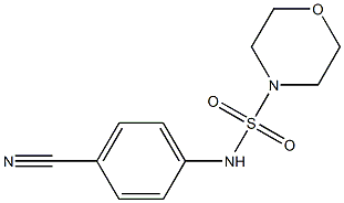 N-(4-cyanophenyl)morpholine-4-sulfonamide Structure