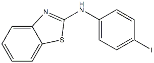 N-(4-iodophenyl)-1,3-benzothiazol-2-amine,,结构式