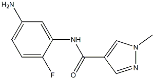 N-(5-amino-2-fluorophenyl)-1-methyl-1H-pyrazole-4-carboxamide 结构式