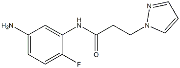 N-(5-amino-2-fluorophenyl)-3-(1H-pyrazol-1-yl)propanamide Structure