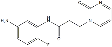 N-(5-amino-2-fluorophenyl)-3-(2-oxopyrimidin-1(2H)-yl)propanamide Structure