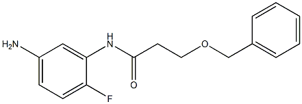 N-(5-amino-2-fluorophenyl)-3-(benzyloxy)propanamide Structure