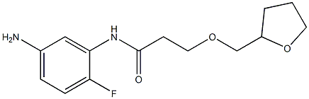 N-(5-amino-2-fluorophenyl)-3-(oxolan-2-ylmethoxy)propanamide Structure