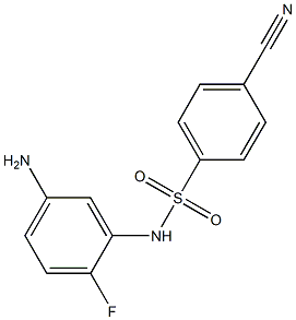 N-(5-amino-2-fluorophenyl)-4-cyanobenzene-1-sulfonamide