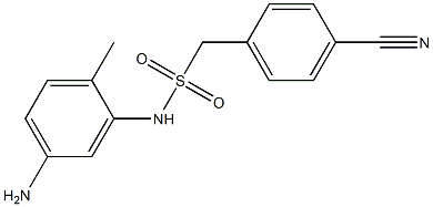 N-(5-amino-2-methylphenyl)-1-(4-cyanophenyl)methanesulfonamide Struktur