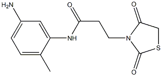 N-(5-amino-2-methylphenyl)-3-(2,4-dioxo-1,3-thiazolidin-3-yl)propanamide Structure