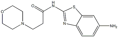 N-(6-amino-1,3-benzothiazol-2-yl)-3-(morpholin-4-yl)propanamide