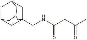 N-(adamantan-1-ylmethyl)-3-oxobutanamide Struktur