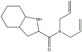 N,N-diallyloctahydro-1H-indole-2-carboxamide Structure