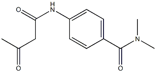 N,N-dimethyl-4-(3-oxobutanamido)benzamide Structure