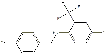 N-[(4-bromophenyl)methyl]-4-chloro-2-(trifluoromethyl)aniline