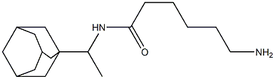 N-[1-(1-adamantyl)ethyl]-6-aminohexanamide Struktur