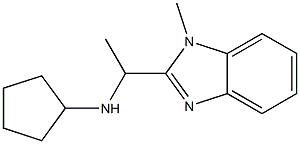  N-[1-(1-methyl-1H-1,3-benzodiazol-2-yl)ethyl]cyclopentanamine