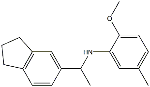  N-[1-(2,3-dihydro-1H-inden-5-yl)ethyl]-2-methoxy-5-methylaniline