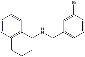 N-[1-(3-bromophenyl)ethyl]-1,2,3,4-tetrahydronaphthalen-1-amine Struktur